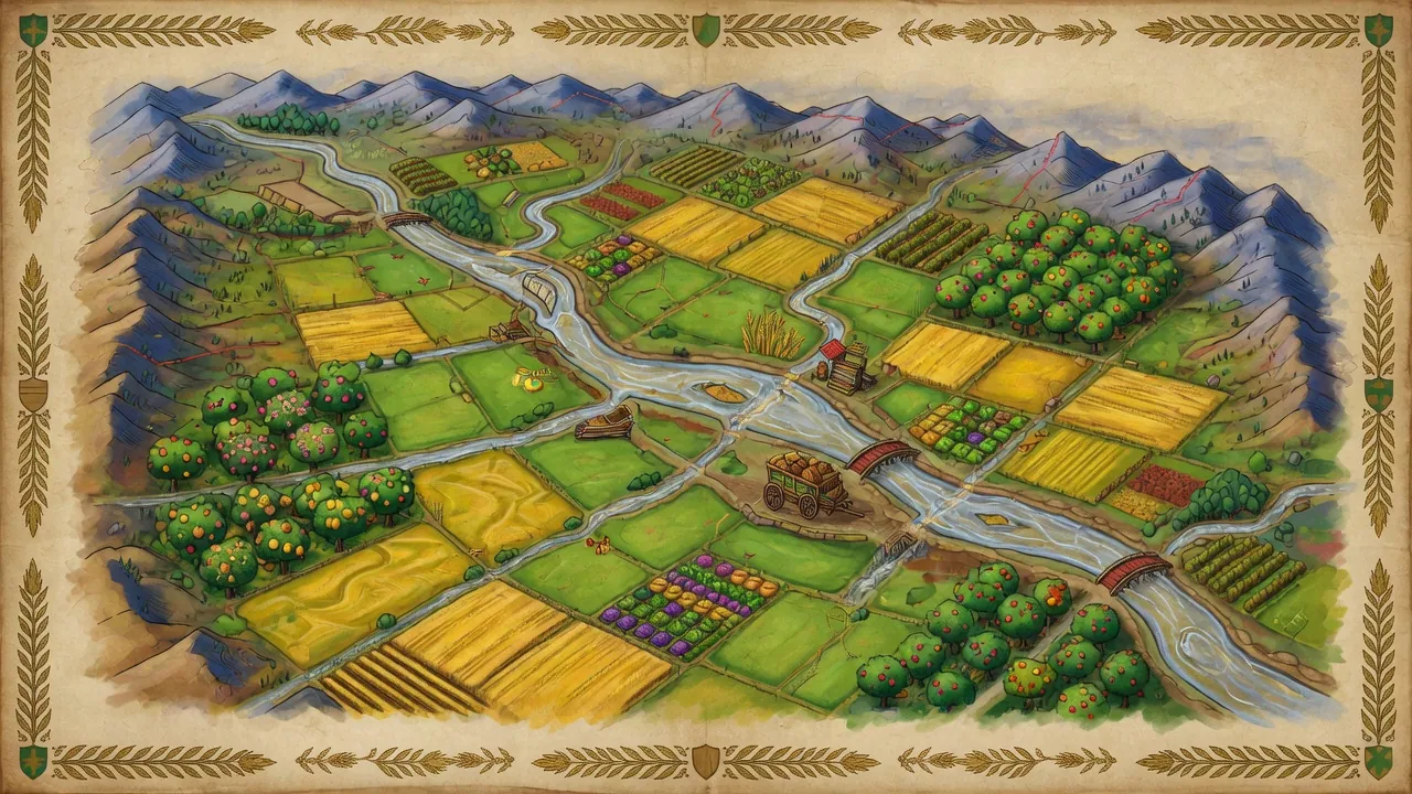 Ashenmoor fertile valley — breadbasket river country