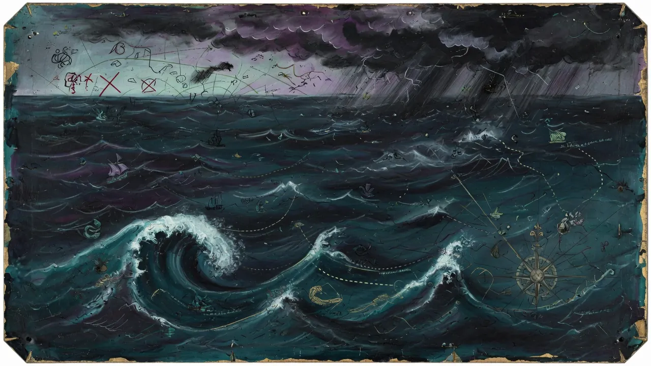 Ocean boundary — the impassable edge of Ashenmoor